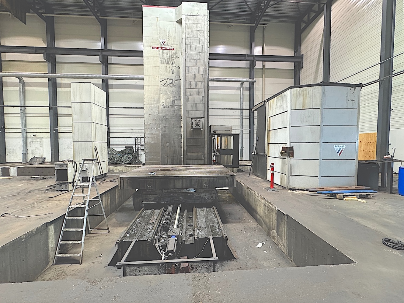 FERMAT WRF 160 heavy-duty horizontal borer on the factory floor at GUAX AB
